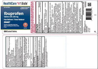 Container Label (Hca Ibuprofen Tablets 200 mg 500 Count Bottle Label)